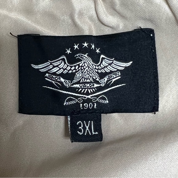 El General Men's 3XL Western Shirt Tan Beige Short Sleeve Shiny Button New NWD - Picture 11 of 14